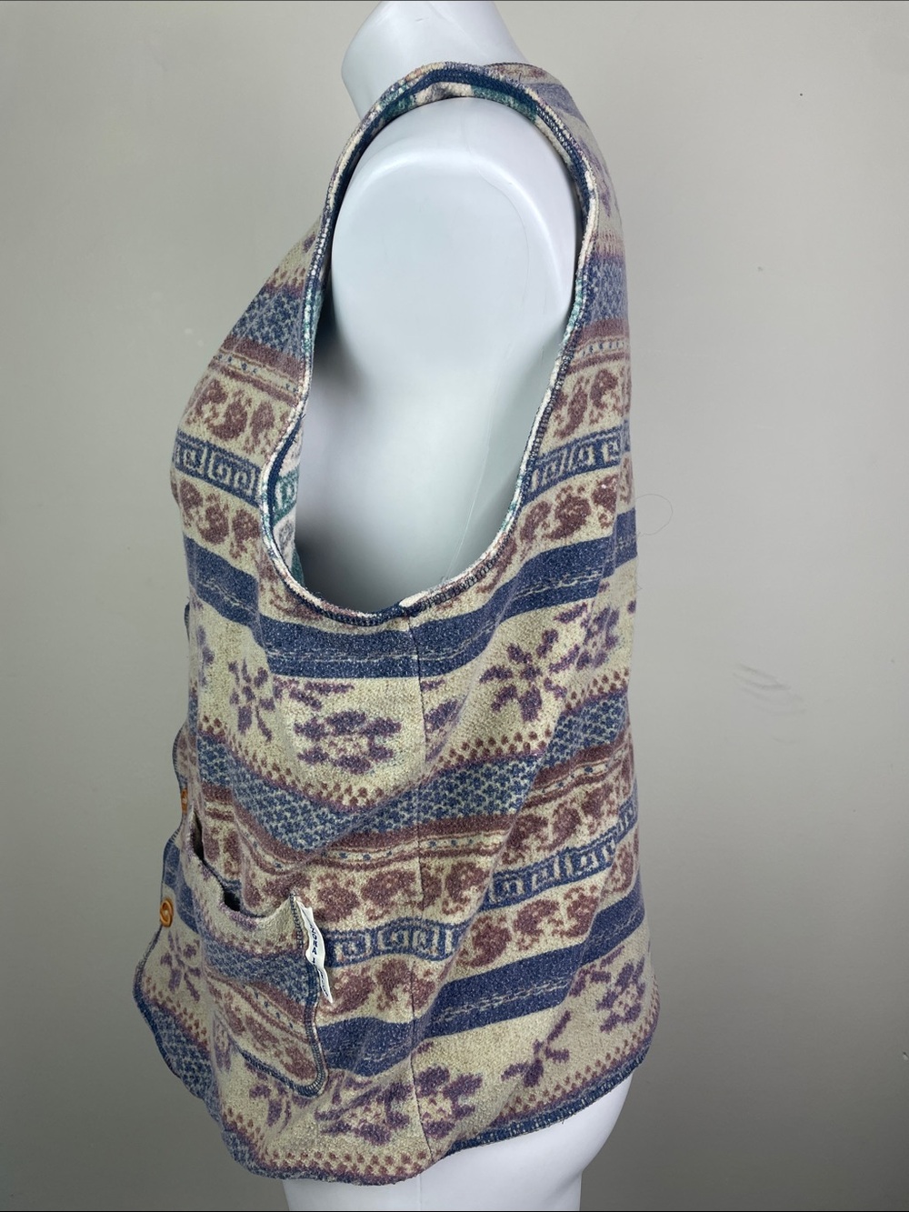 Vintage Arizona Jean Co Reversible Vest Button Front - Picture 13 of 16